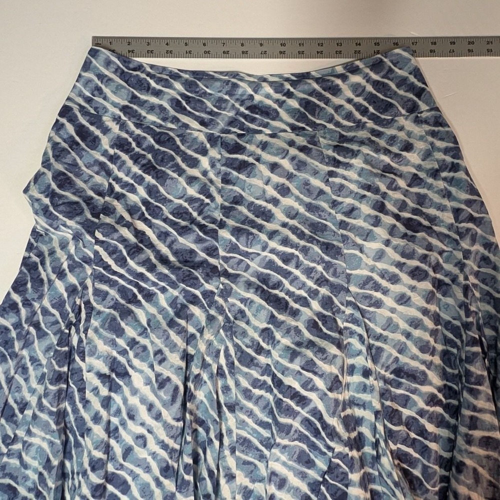Chicos Handkerchief Midi Skirt Zebra Tie Dye 100% Cotton Chicos Size 2 US 12/14 - Picture 6 of 9